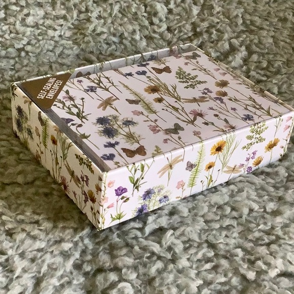 Wildflower Garden Botanical Floral Butterfly Dragonfly Note Cards NWT 14ct - Picture 4 of 15